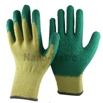 NMSAFETY gant de sécurité en latex tricoté latex naturel plongé gants de coton